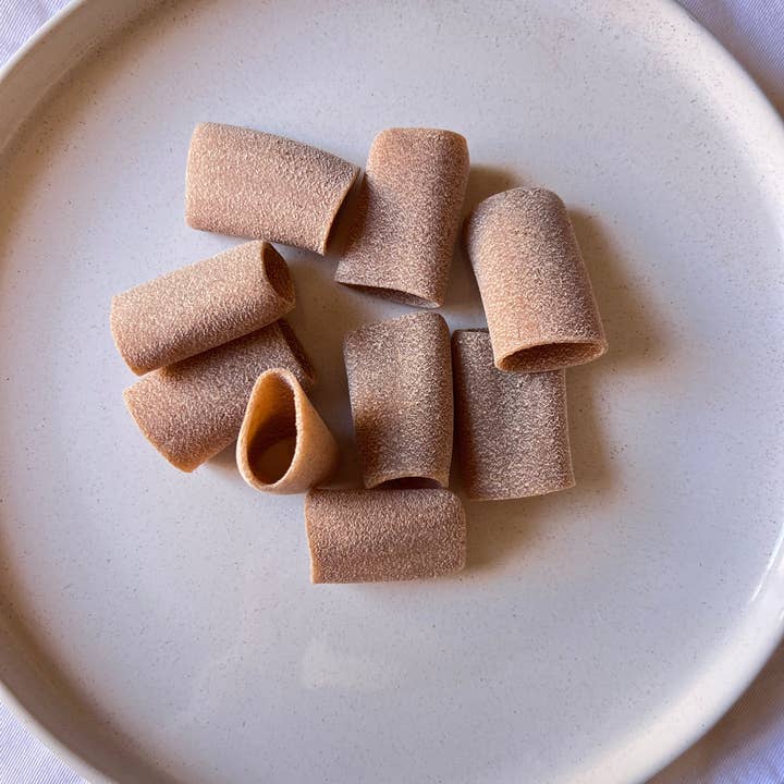 Boniviri BCorp - Wholesale Pasta - Organic Whole Wheat Paccheri Pasta from Perciasacchi Grain1