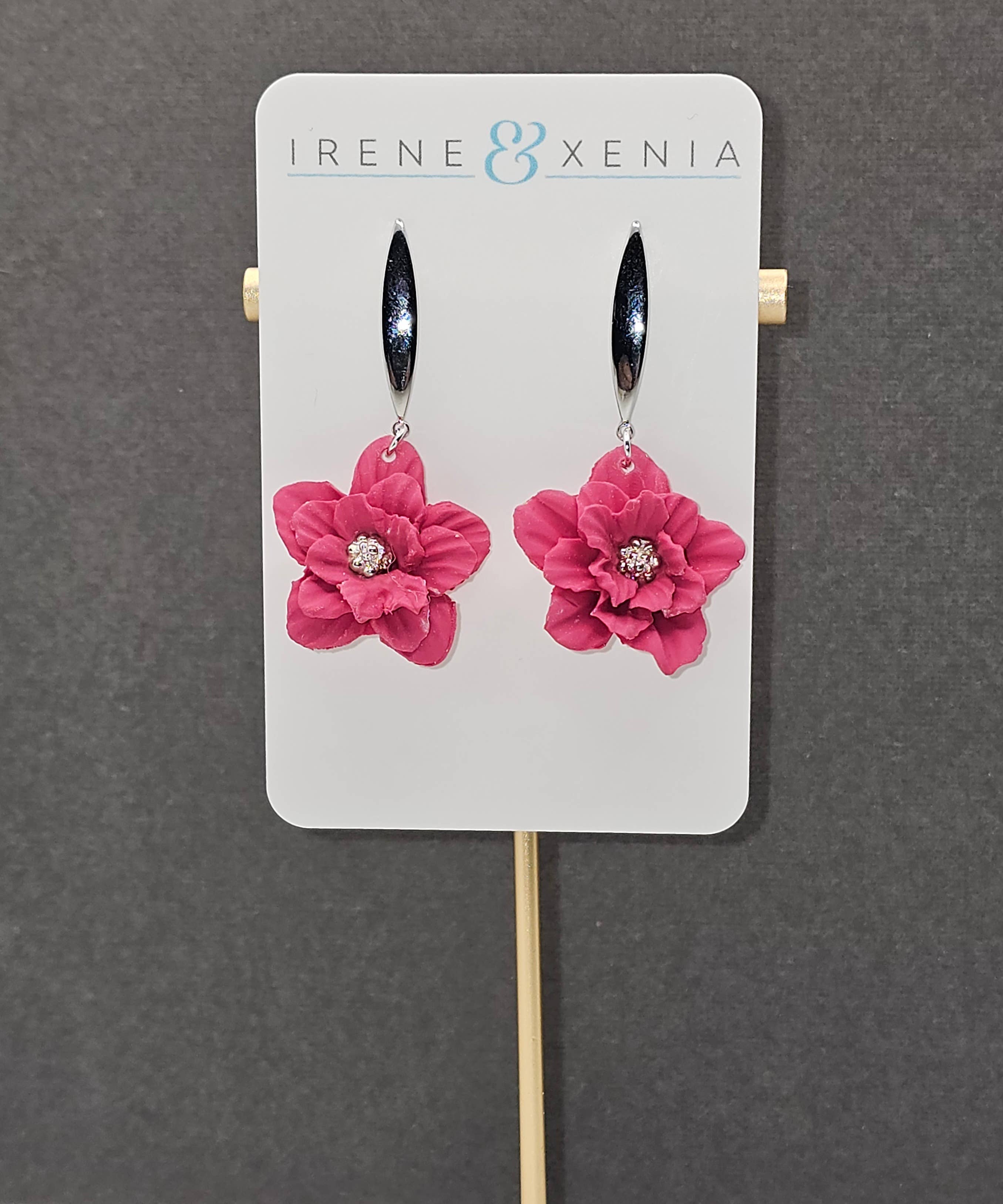Irene and Xenia - Wholesale Dangle Earrings - Large Floral Dangles3