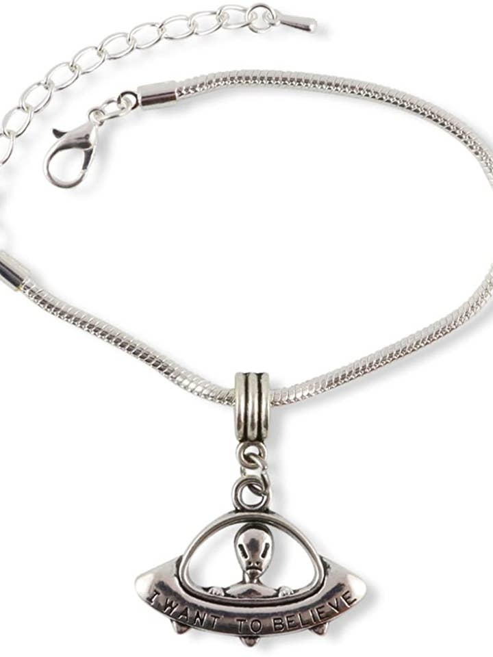 Alien Gifts | Pulseira Alien para Mulher Homem UFO Jewellery Sta por atacado de Dave The Bunny