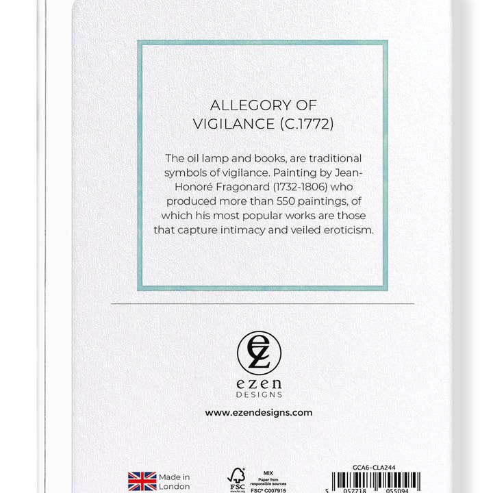 Ezen Trade - Wholesale Everyday Greeting Card - ALLEGORY OF VIGILANCE (C.1772): Greeting Card