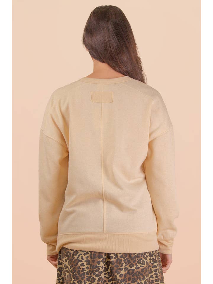 VERY J - Wholesale Knit Top - Women's - NT12385-Oversized Casual Comfy Solid Knit Top5