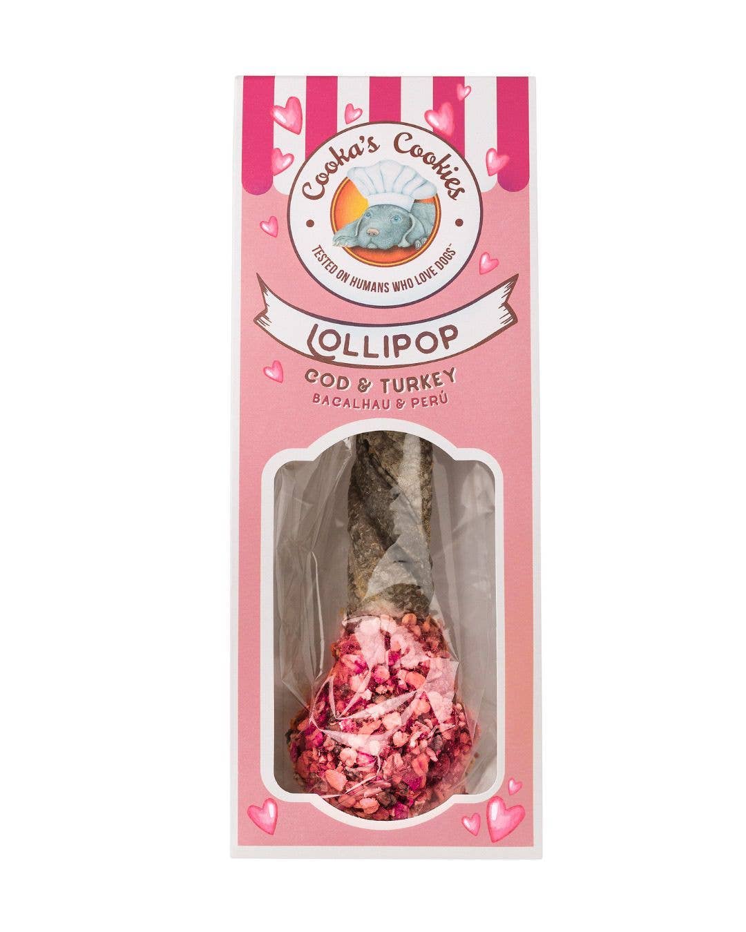 Belpharmed bv: Cooka's Cookies & Sensidog - Wholesale Pet Treats - Dog - Lollipop - Valentine's Day Edition