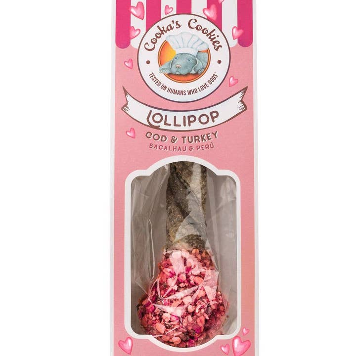 Lollipop - Valentine's Day Edition for wholesale by Belpharmed bv: Cooka's Cookies & Sensidog
