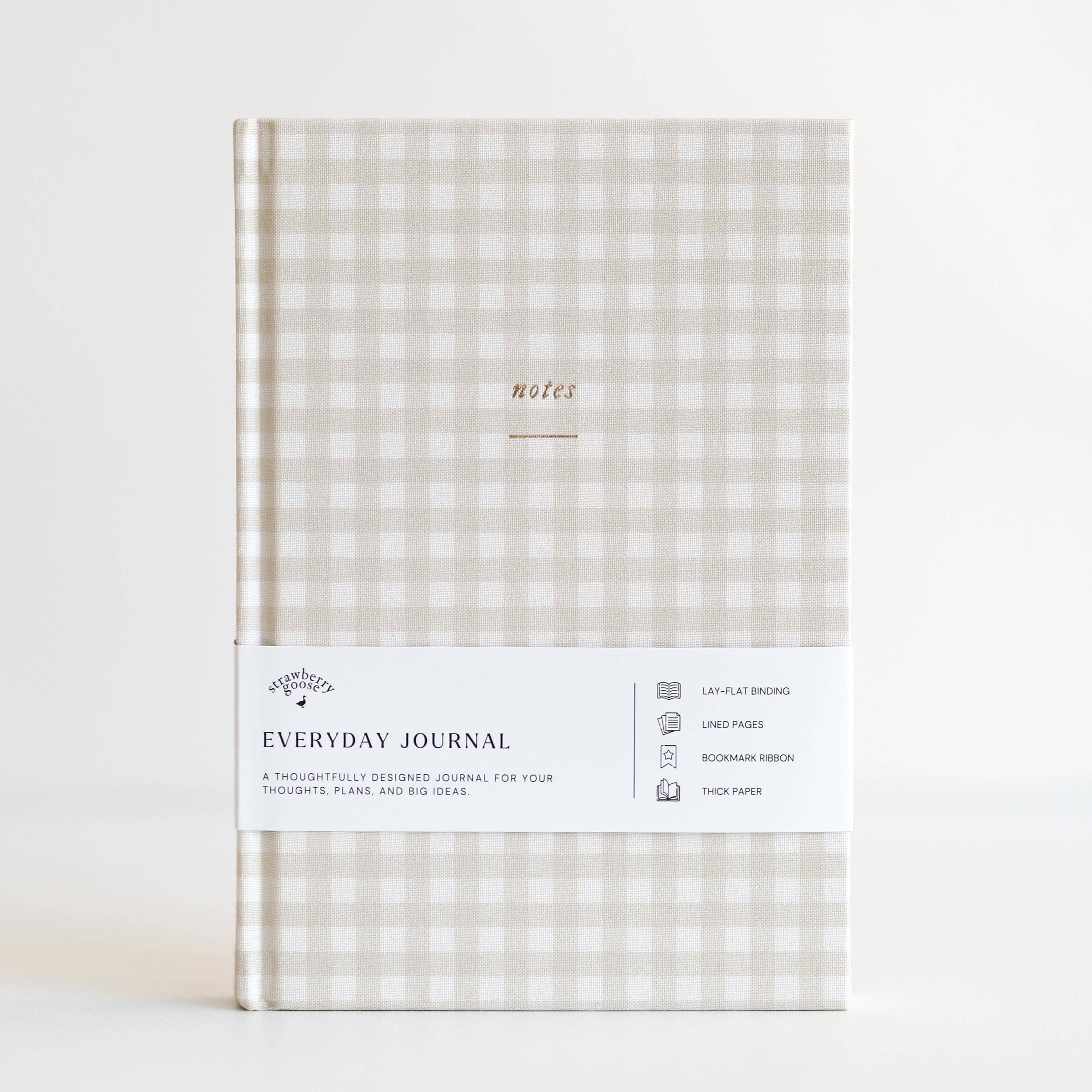 Strawberry Goose - Wholesale Journal/Diary - Gingham Journal2