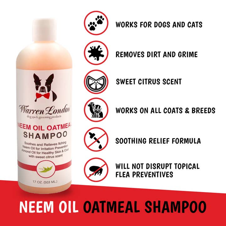 Warren London Dog Products - Wholesale Pet Shampoo - Dog - Shampoo: Neem Oil - 2 Sizes