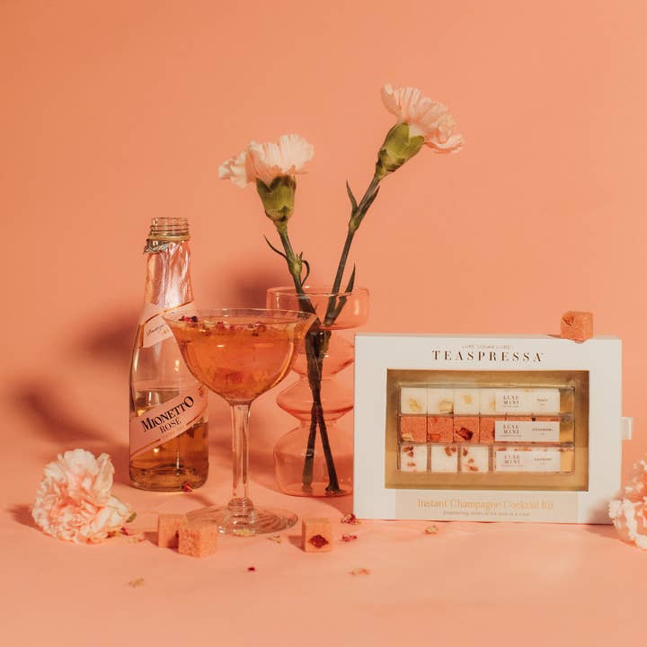 TEASPRESSA | LUXE Mixer Cube – wholesale Cocktail mix/syrup – CHAMPAGNE COCKTAIL MIXER KIT