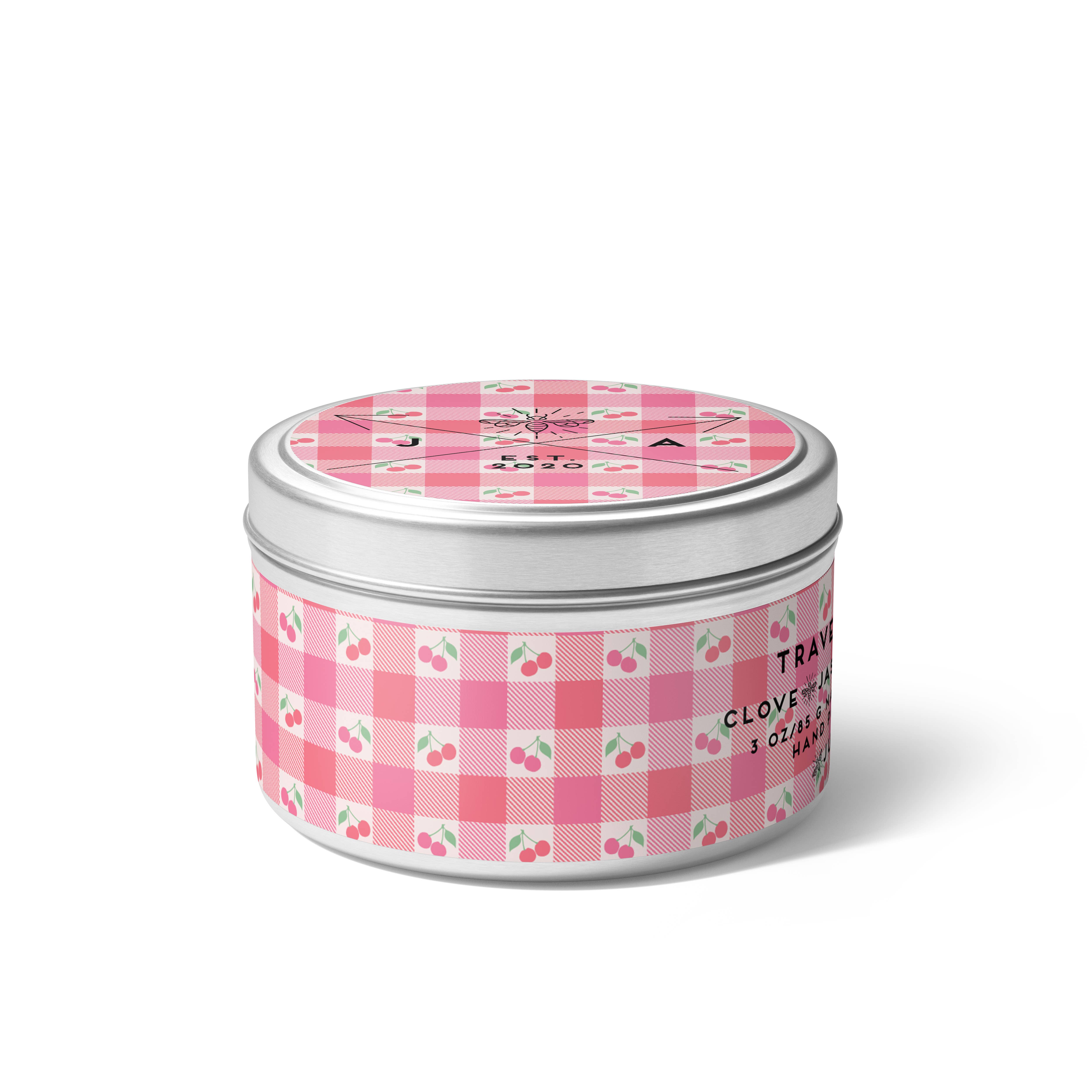 June Apothicarie - Vente Bougie en bocal - Bougie de voyage Traverse City Cherry 113g2