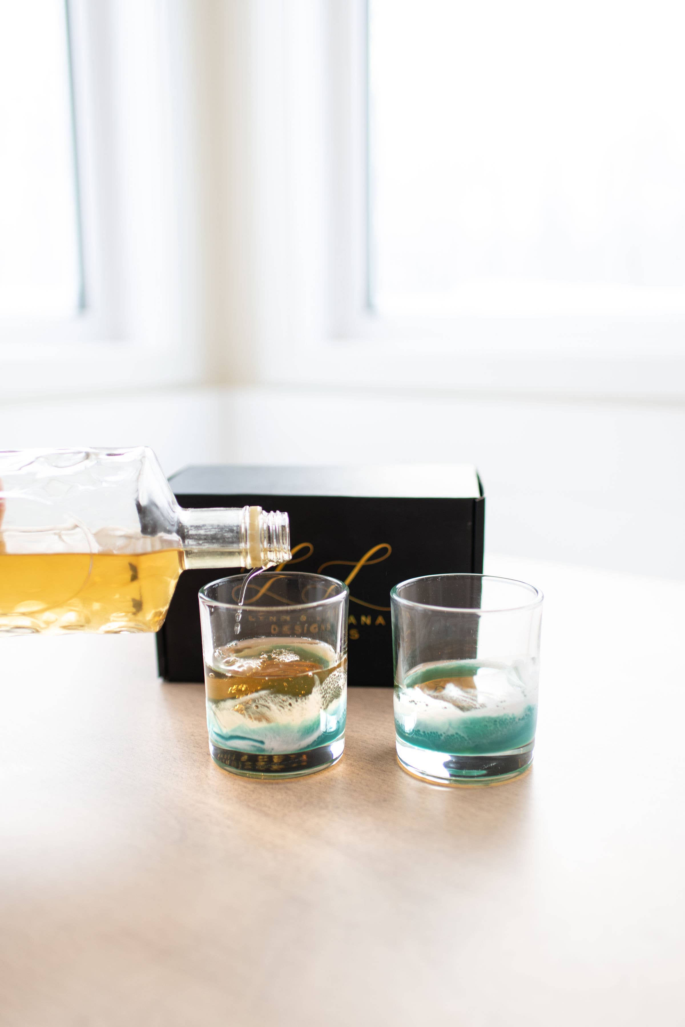 Lynn & Liana Designs - Wholesale Cocktail/Liquor Glass - NEW!!! Resin Coated Old Fashioned Whisky Glasses -NO TARIFFS3