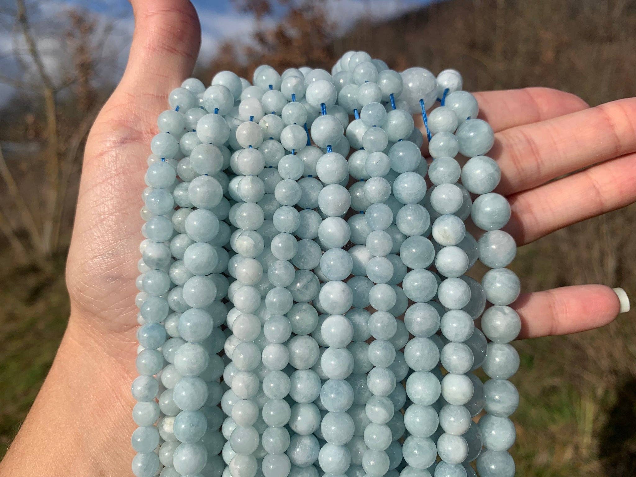 REMOVED BRAND - Wholesale Beads - Aquamarine beads between 4 and 12 mm AMU3