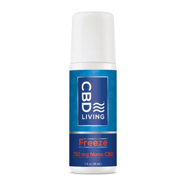 CBD Living - Wholesale CBD Cream/Lotion - CBD Freeze Roll On Topical - Muscle Pain Relief