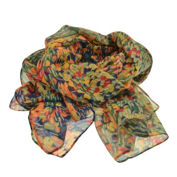 Green Forest Scarf for wholesale by Miss Milly Limited