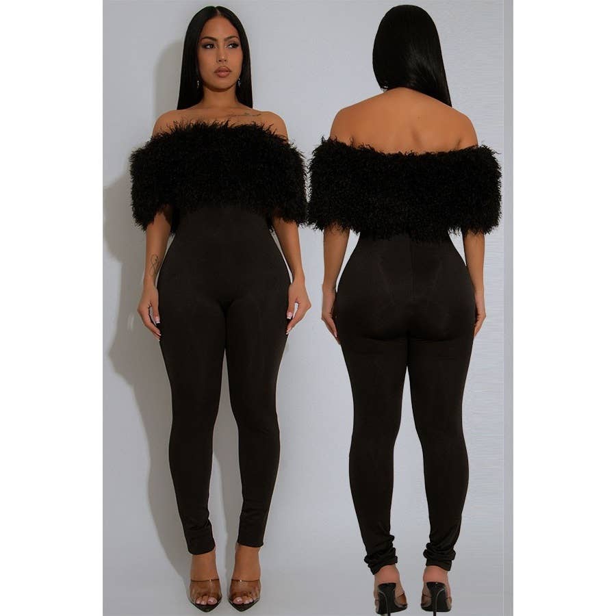 DORCAS - Wholesale Jumpsuit - Women's - Off Shoulder Tube Jumpsuit0