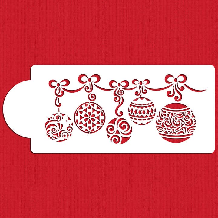 Christmas Ball Swag Stencil for wholesale by Designer Stencils