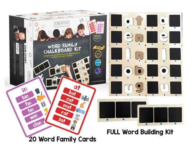 Creative Beginning - Wholesale Puzzle - Kids - Word Family Chalkboard Kit1