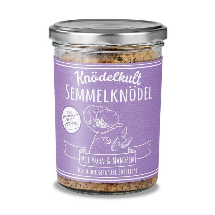PU 6 bread dumplings with poppy seeds & almonds for wholesale by Knödelkult