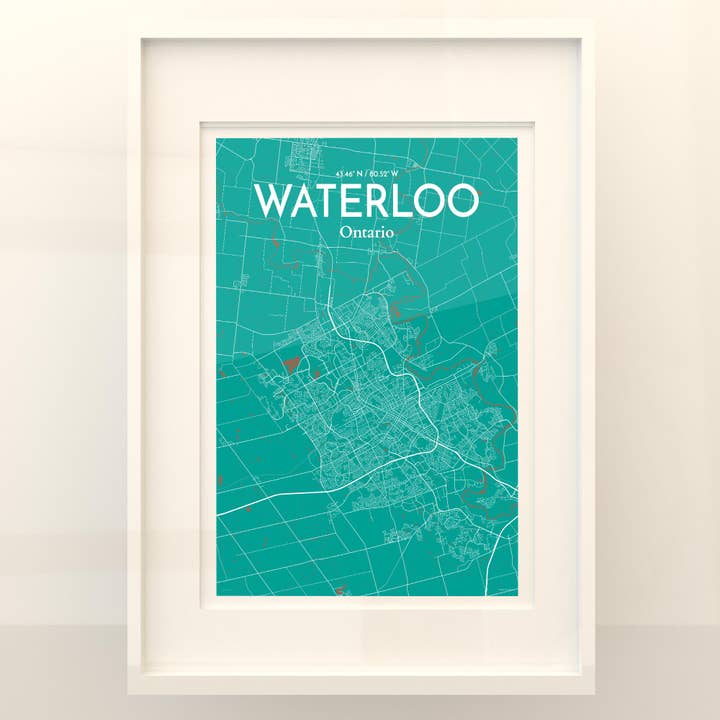 OurPoster.com - Wholesale Poster - Waterloo City Map Poster61