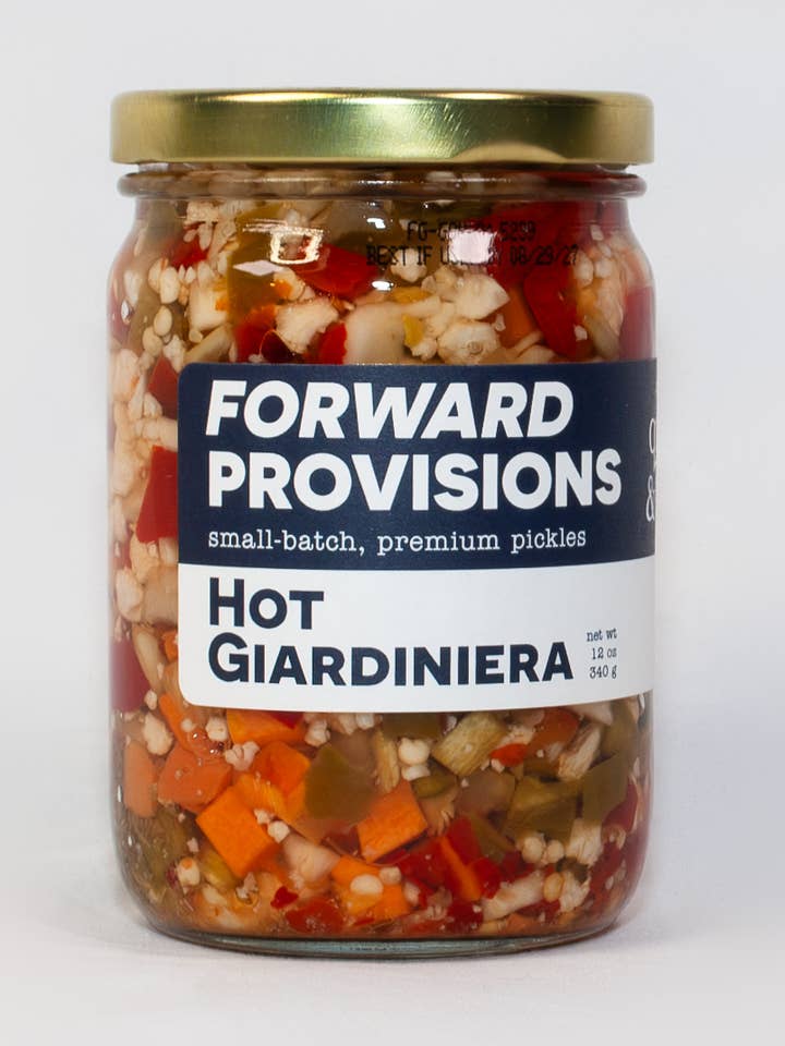 Hot Giardiniera - Case of 12 - 12 oz Jars for wholesale by Gourmet Indulgences, LLC (dba Quince & Apple Company)