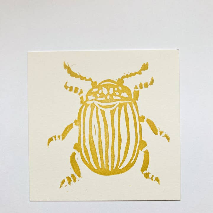 Beetle linocutstryck för wholesale av Bish Please