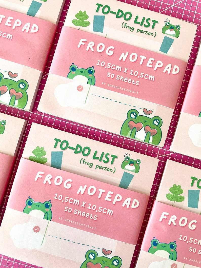 BubblesArtCraft - Wholesale Notepad - Frog Note Pad | Cute Memo Pad | To Do List Planner3