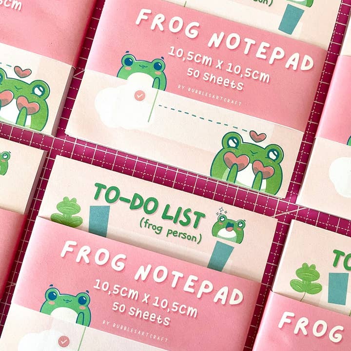 BubblesArtCraft - Wholesale Notepad - Frog Note Pad | Cute Memo Pad | To Do List Planner3