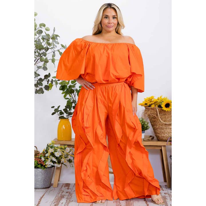 Ensemble Pantalon Superposé Deux Pièces Grande Taille pour la vente par DORCAS