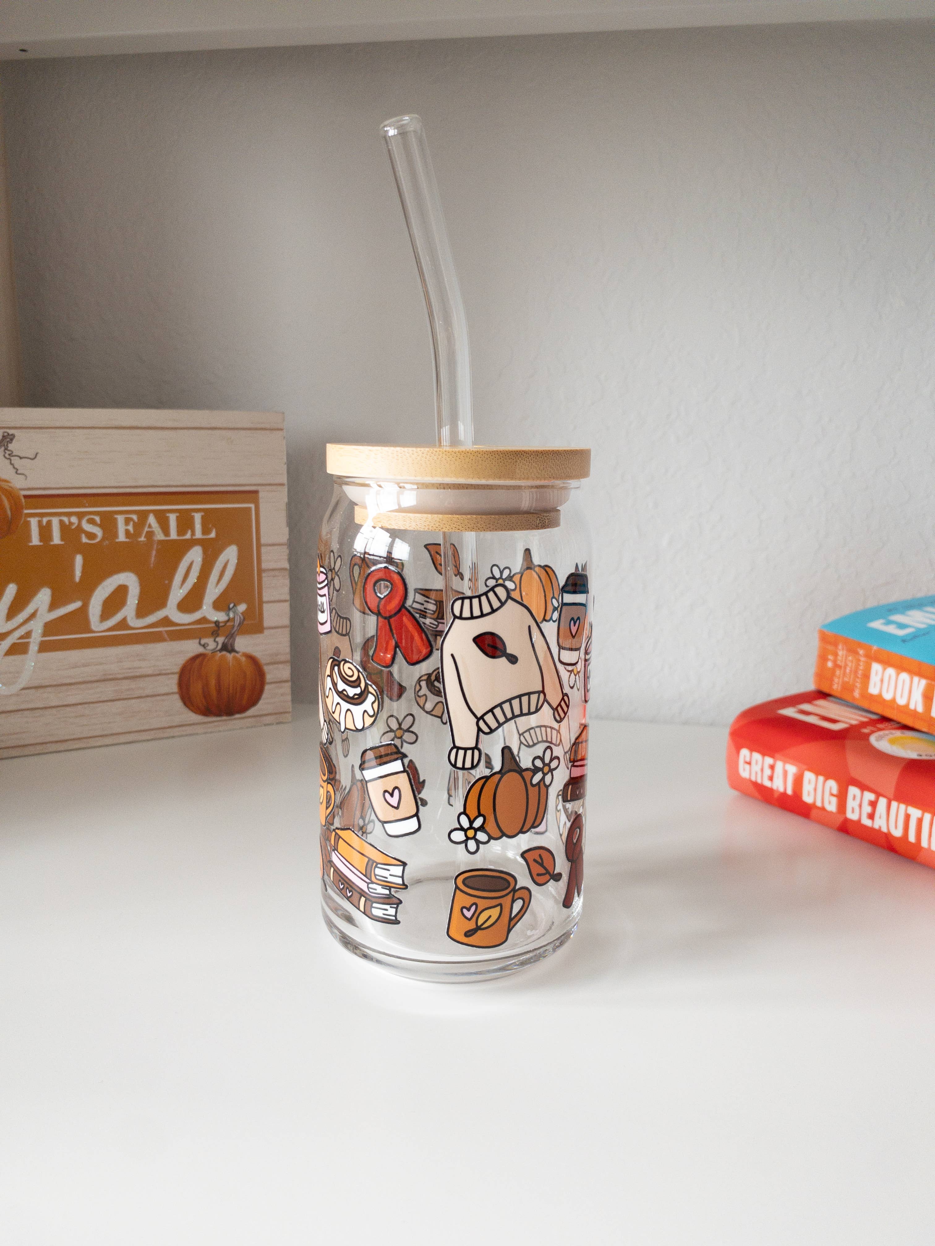 Be Bold Stay Bold – wholesale Dricksglas och koppar – Höstestetisk iskaffeglas - 16oz4