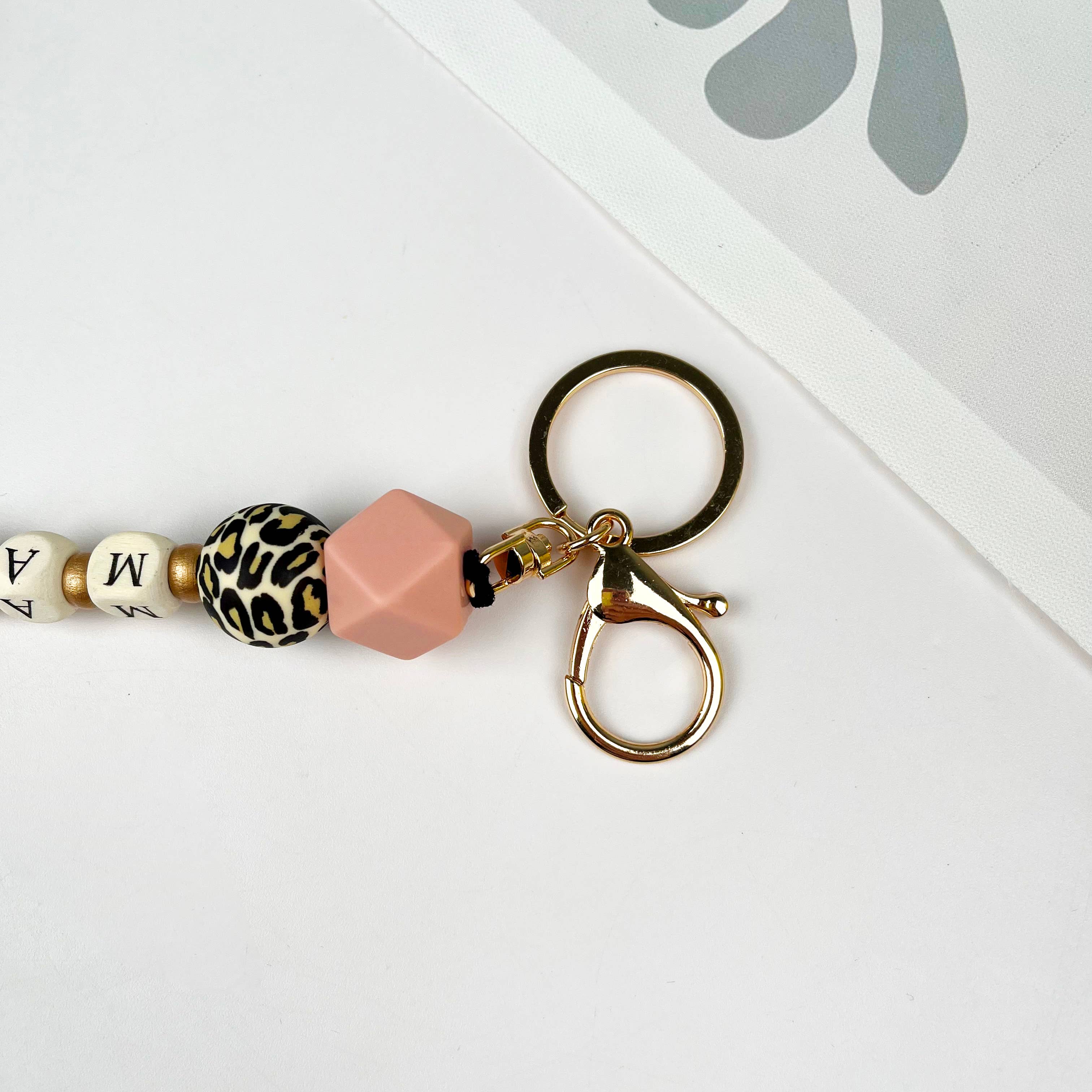 SoapElenGlen - Wholesale Keychain Bracelet - Silicone Bead Tassel Bracelet Keychain Set MAMA4