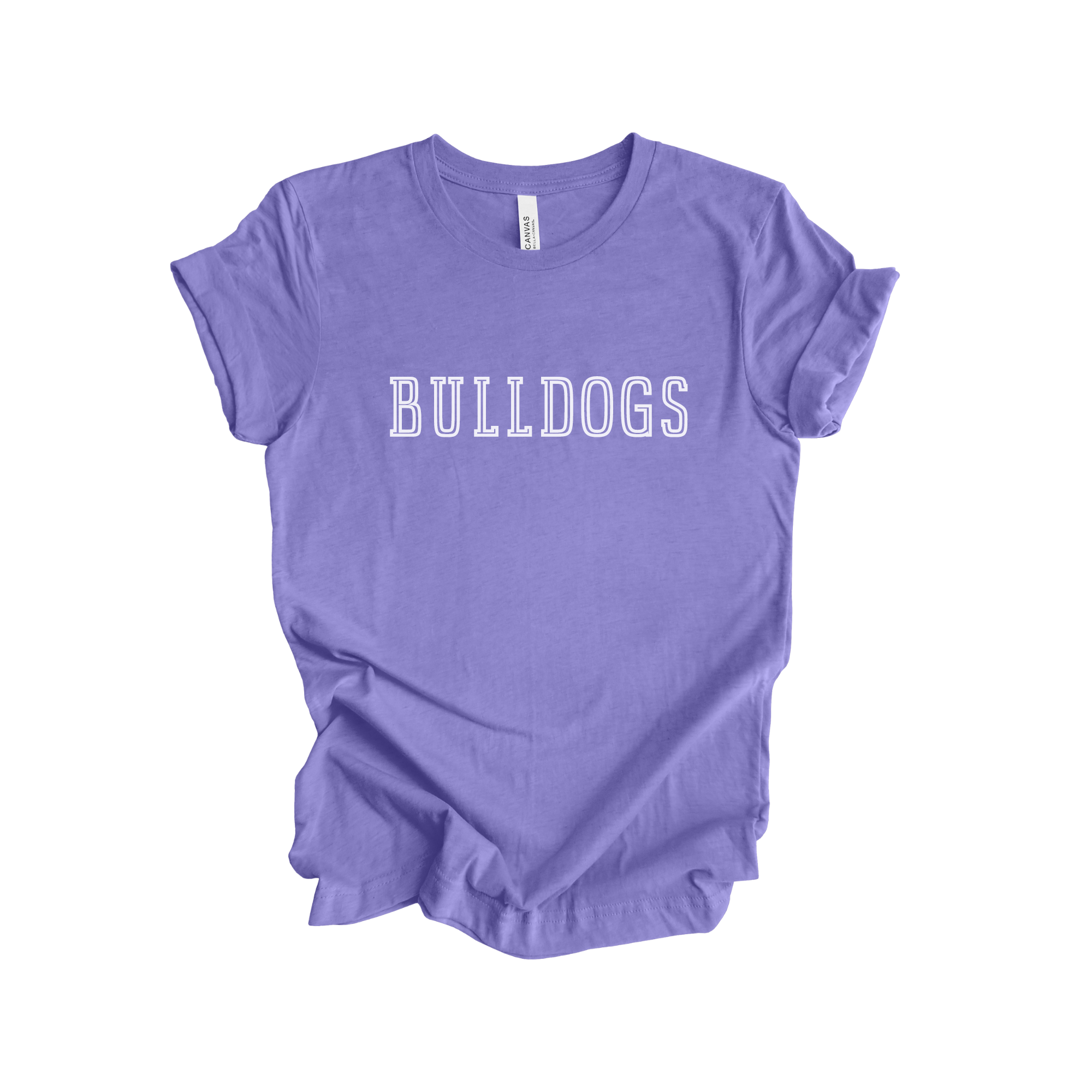 Fan Gear Central - Wholesale Screen Printed T-Shirt - Women's - Bulldogs Mascot School Graphic Tee2