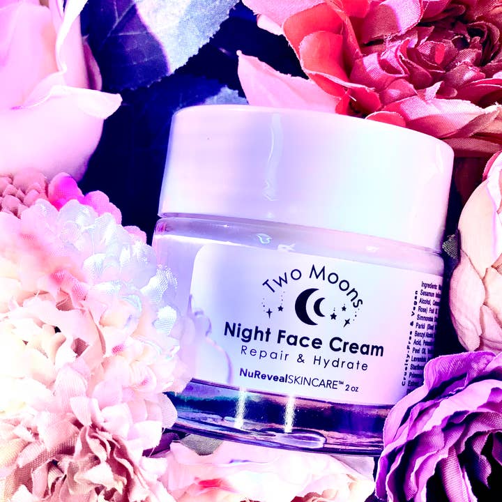NuRevealSkincare - Wholesale Night Cream - TWO MOONS ☾☾ NIGHT FACE CREAM - Repair & Hydrate