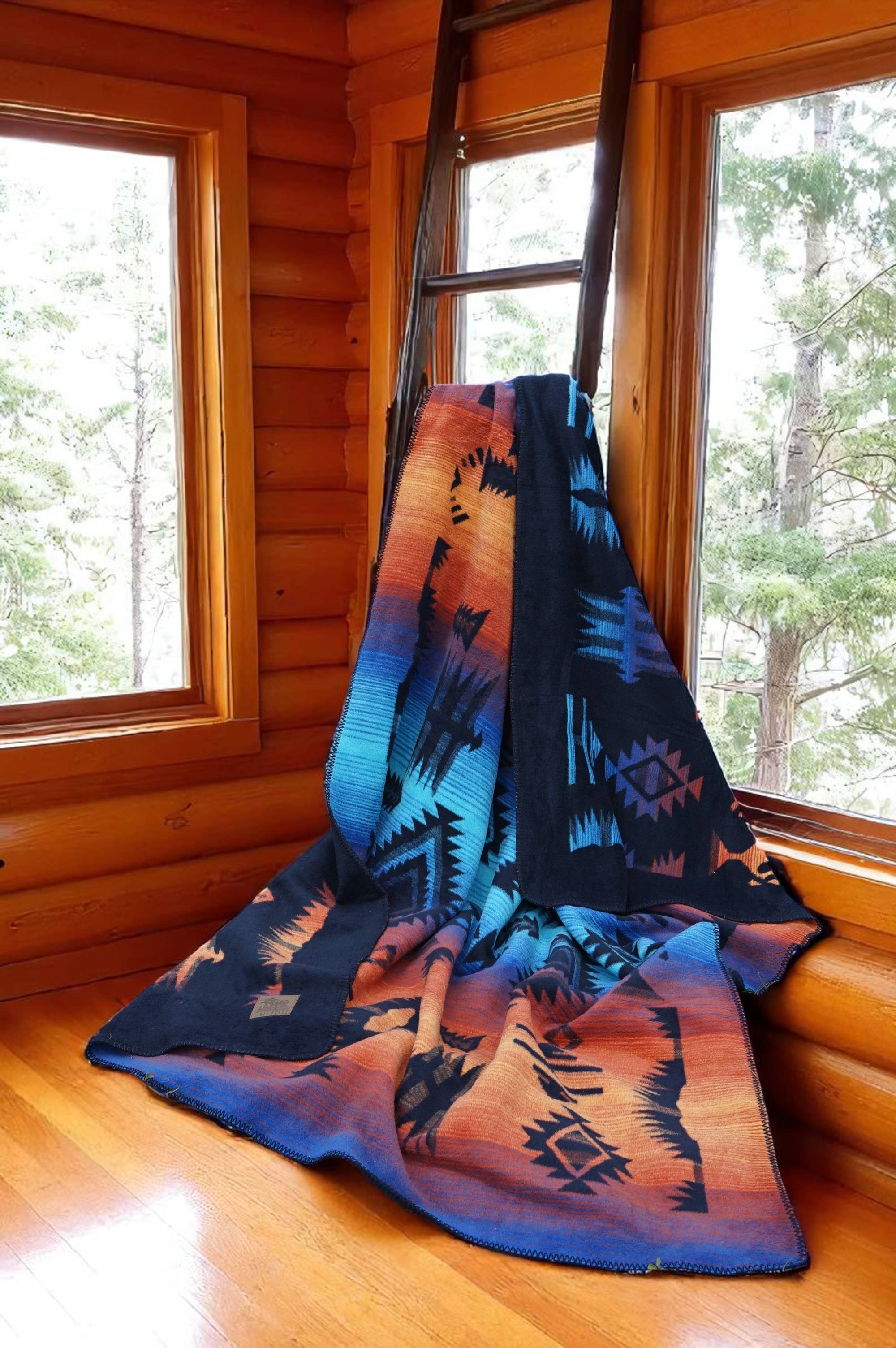 Earth Ragz - Wholesale Throw Blanket - TWIN REVERSIBLE JACQUARD BLANKET LAGUNA6