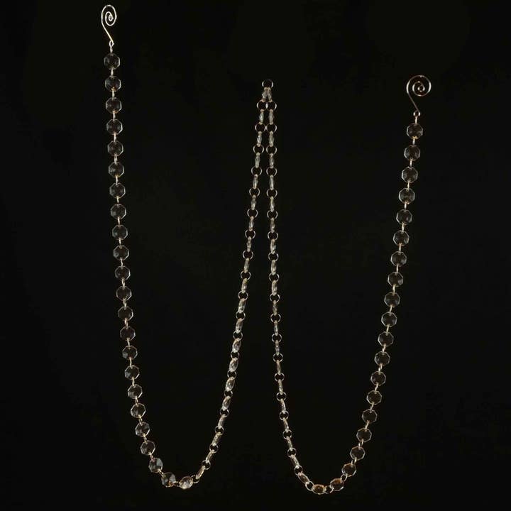 Decor N Beyond - Vente Fanion/guirlande - Guirlande octogonale en cristal acrylique de 6 pi, 28 mm1