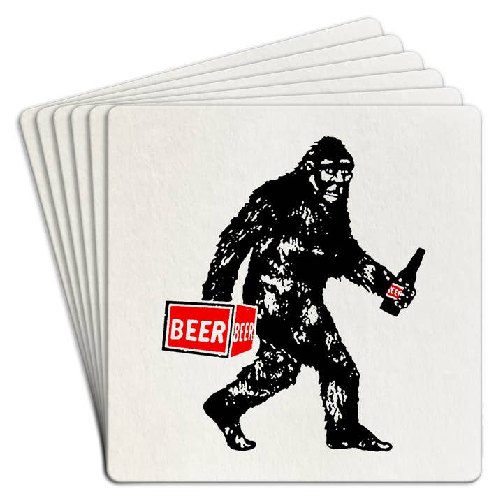 Paper Coaster 6pk Bigfoot beer for wholesale by Tipsy Stickers