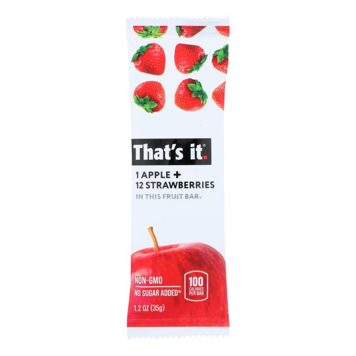 That's It Fruit Bar - Apple And Strawberry - Case Of 12 - 1.2 Oz for wholesale by Ware Spark