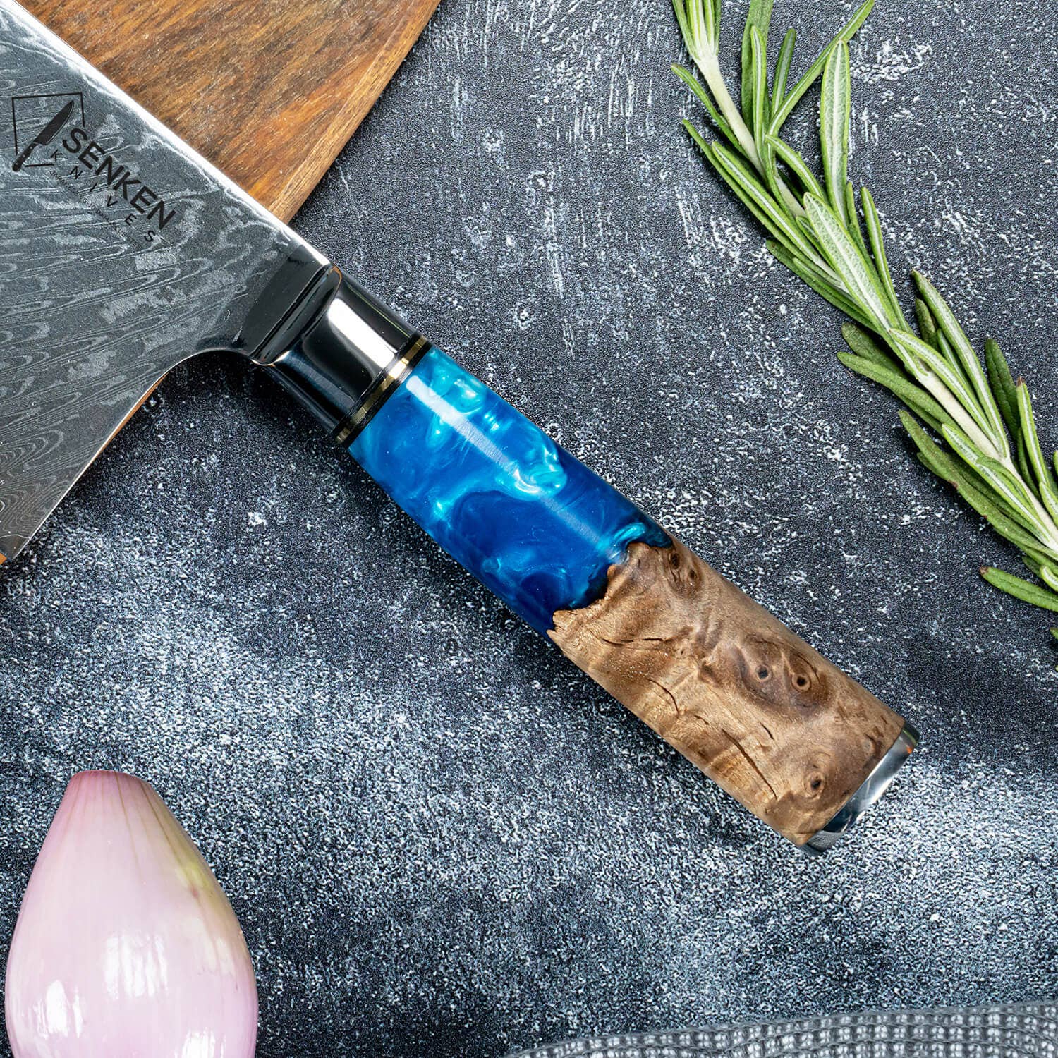 Senken Knives – Engroshandel Køkkenkniv – Japansk VG10 Damaskus Stål Cleaver6