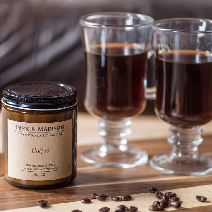Park & Madison - Wholesale Jar/Filled Candle - Coffee Soy Candle1