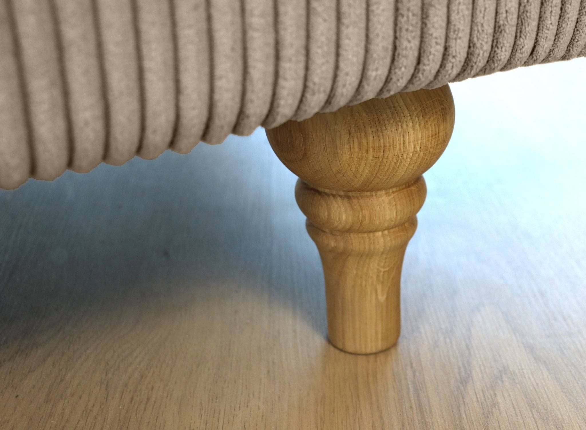 SCANDINAVIAN STORIES by MARTON - Wholesale Sofa - Turku 4-seater sofa/sofa bed Corduroy, Nougat, removable & washable covers4