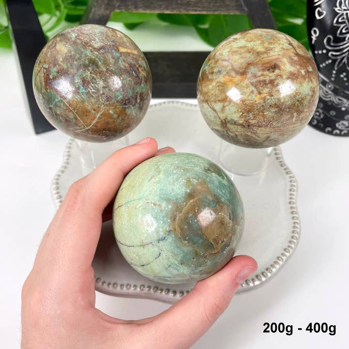 Rock Paradise - Wholesale Spiritual Stone/Crystal - Crystal Chrysoprase Polished Spheres - By Weight4