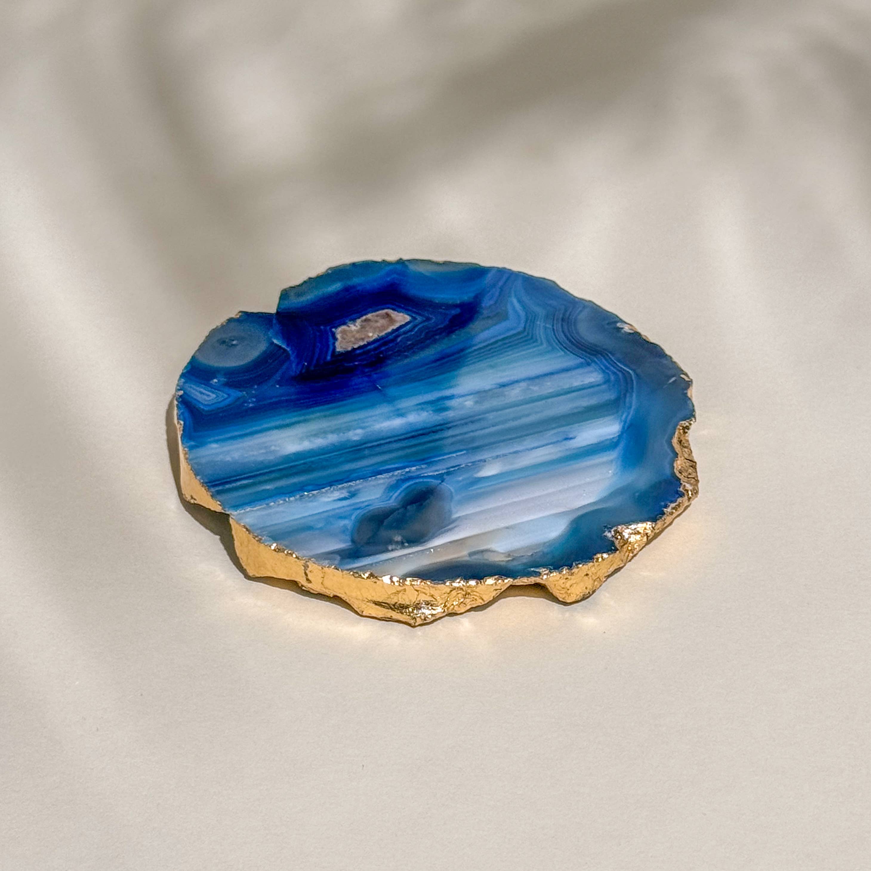 India Handicrafts Inc - Wholesale Coasters - Coasters S/4 Blue Agate