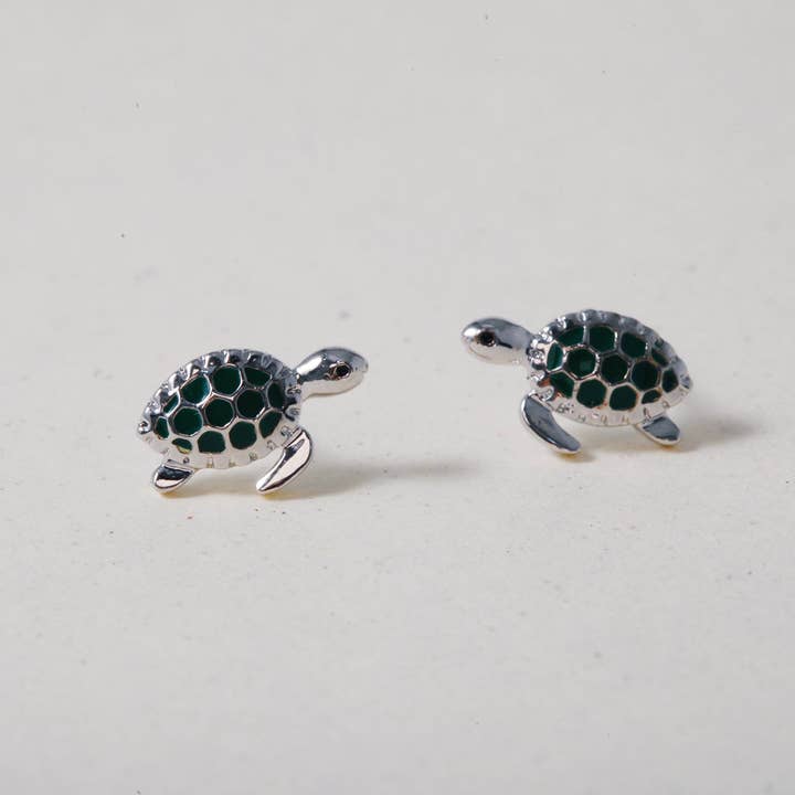 INKI STUDIO - Wholesale Stud/Post Earrings - Turtle Power, earrings2