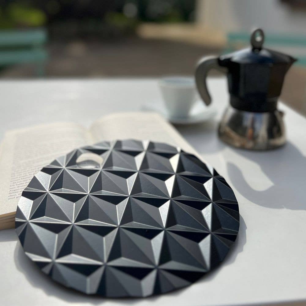 justfans - Vente Éventail - Éventails ronds à motifs tridimensionnels en plastique recyclé8