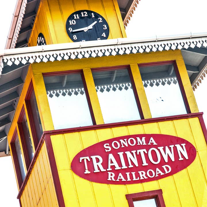Sonoma Train Town Railroad keramische onderzetter voor wholesale door South Austin Gallery