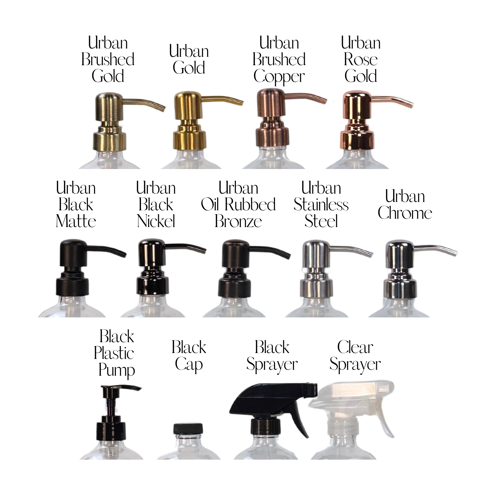 Blush Apothecary - Wholesale Soap Dispenser - Half Moon Recycled Glass Soap Dispenser4