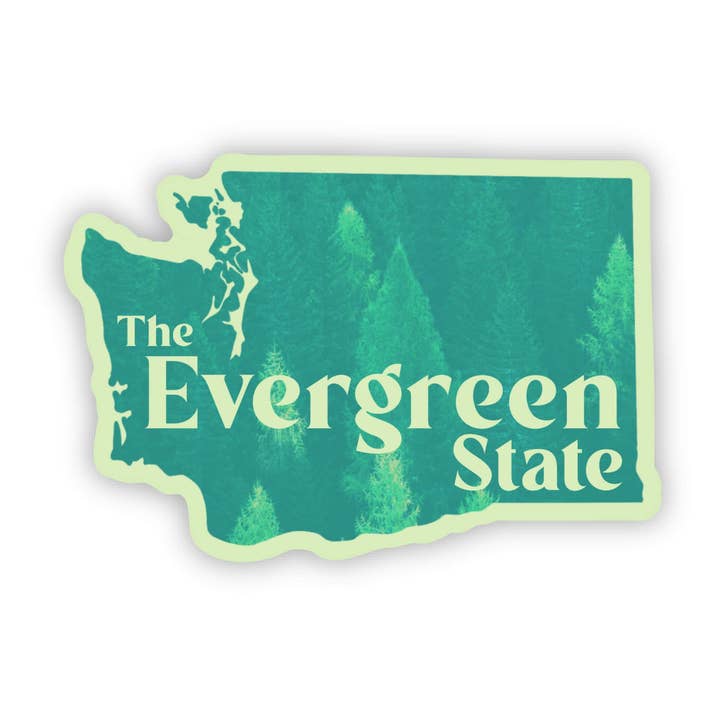 “The Evergreen State” Washington Sticker for wholesale by Creatively Leanne
