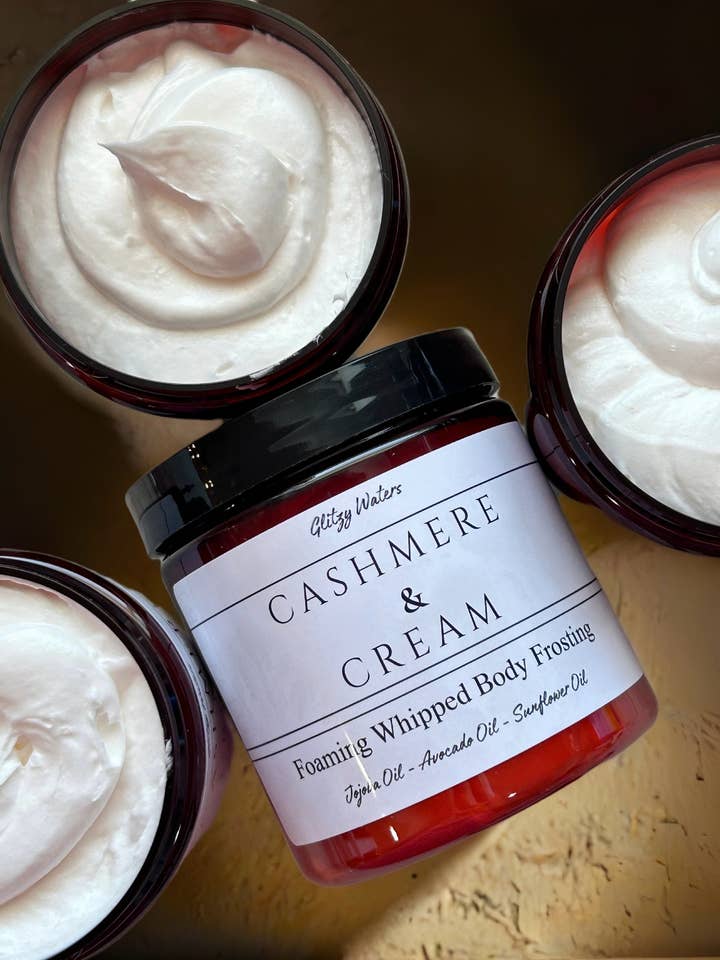 Cashmere & Cream Whipped Soap for wholesale by Glitzy Waters