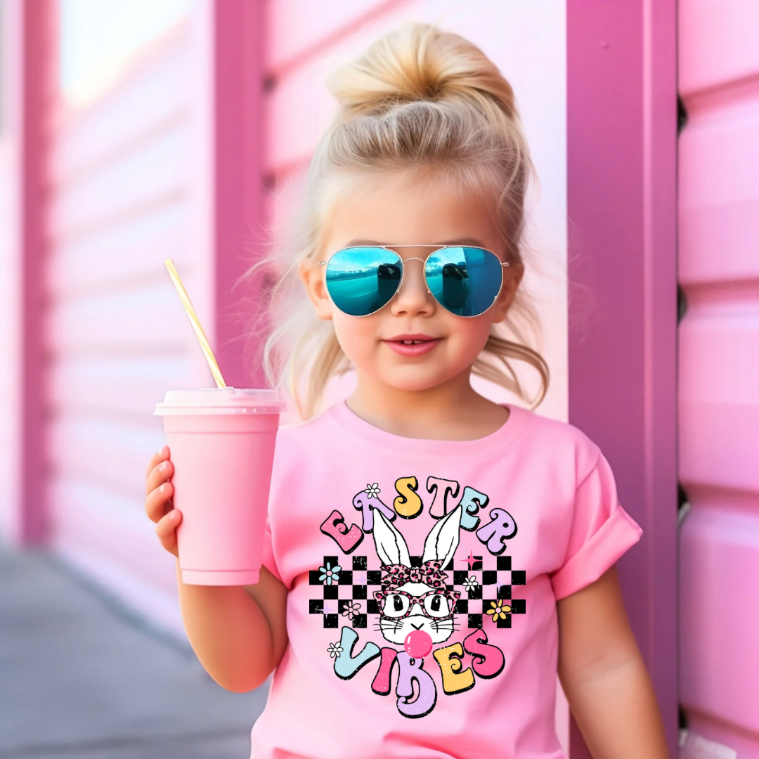 The Countryside Cottage - Wholesale Screen Printed T-Shirt - Kids - Easter Vibes Shirt - Kids0