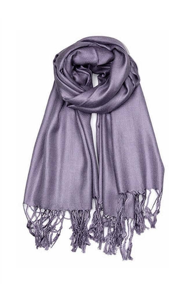 Jasper Trading LLC - Wholesale Scarf - Women's - C35 - One Piece Mid Gray Color Fashion Pashmina Shawl Scarf2
