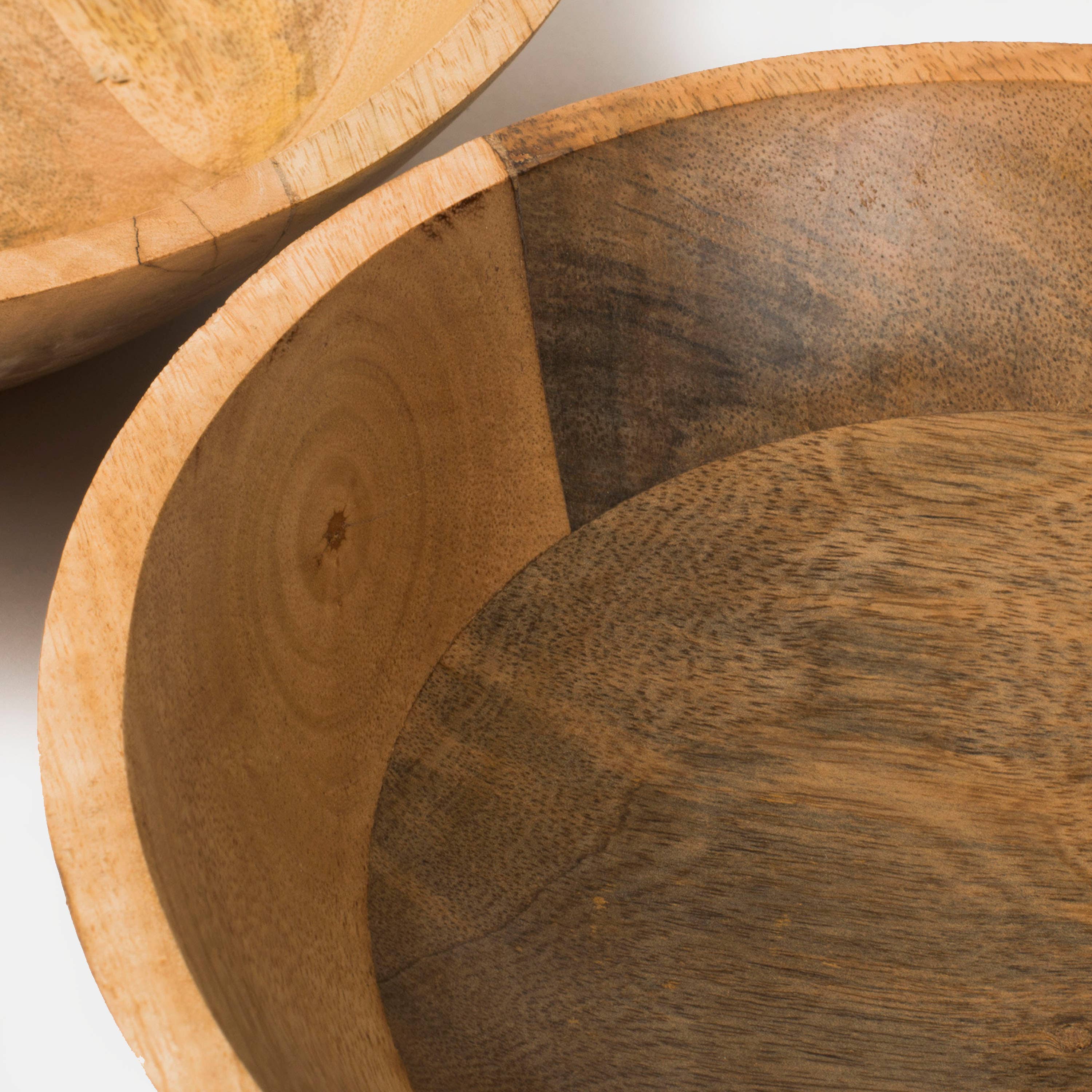 Mela Artisans - Wholesale Decorative Plate/Dish/Bowl - Woodform Stackable Bowls - Natural2