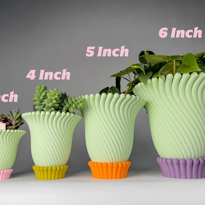 Object Lover - Wholesale Plant Pot - Anemone Planters - 5 and 6 Inch (6 Beautiful Colors!)4