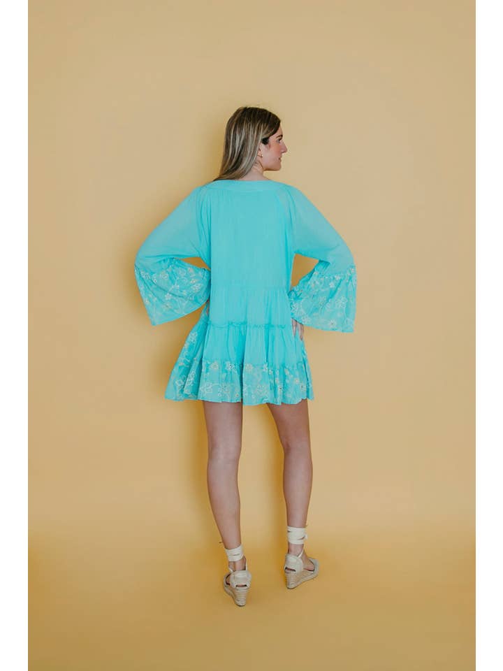 Lula Natura - Wholesale Dress - Women's - LÍA AQUAMARINE DRESS SHELLS2