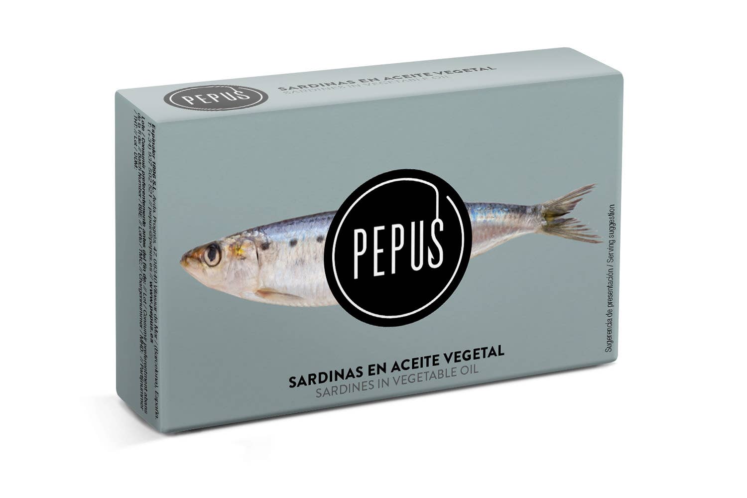 ESPINALER 1896 S.L - Wholesale Tinned Fish - Sardines PUPUS RR-125 Vegetable Oil0